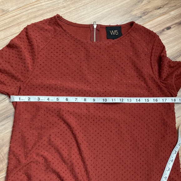 W5 | Bell sleeved blouse rust orange brown small - Picture 5 of 9